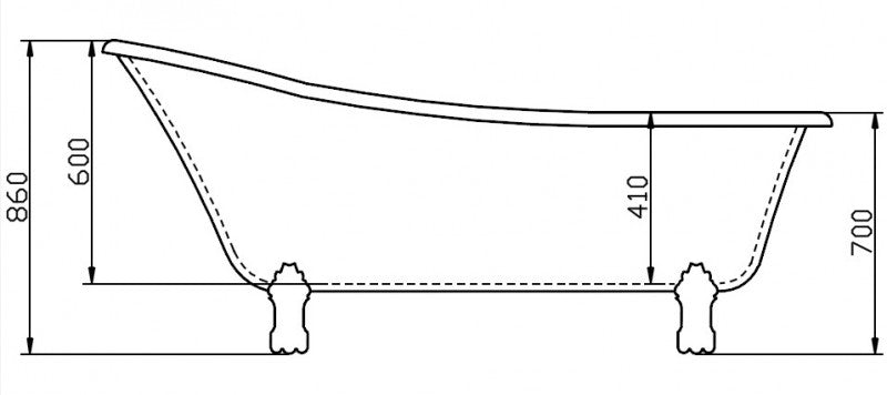 Freistehende Badewanne PARIS PREMIUM