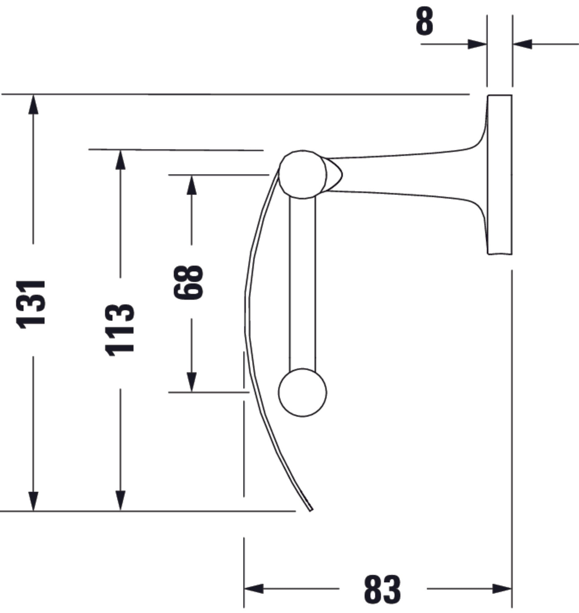 Duravit Starck T Papierrollenhalter
