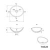 Aufsatzwaschbecken TWA29