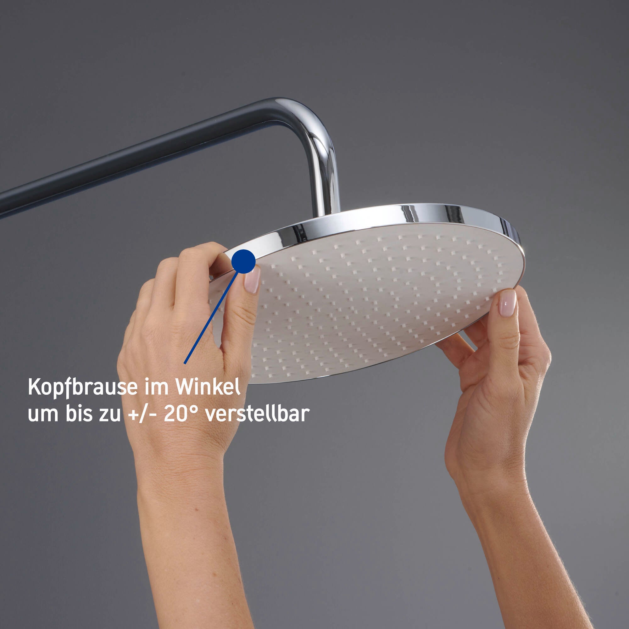 Duravit Duschsystem mit Thermostat und Glasablage