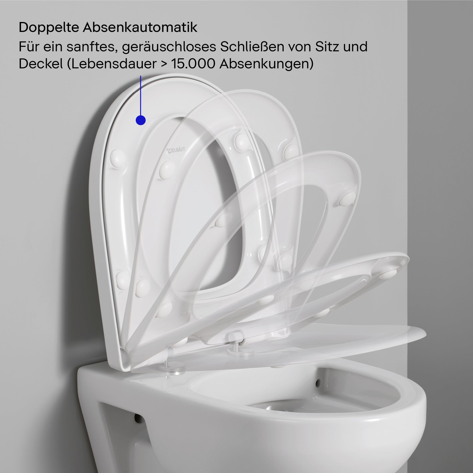 Duravit Univavo Universal WC-Sitz mit Absenkautomatik, rund