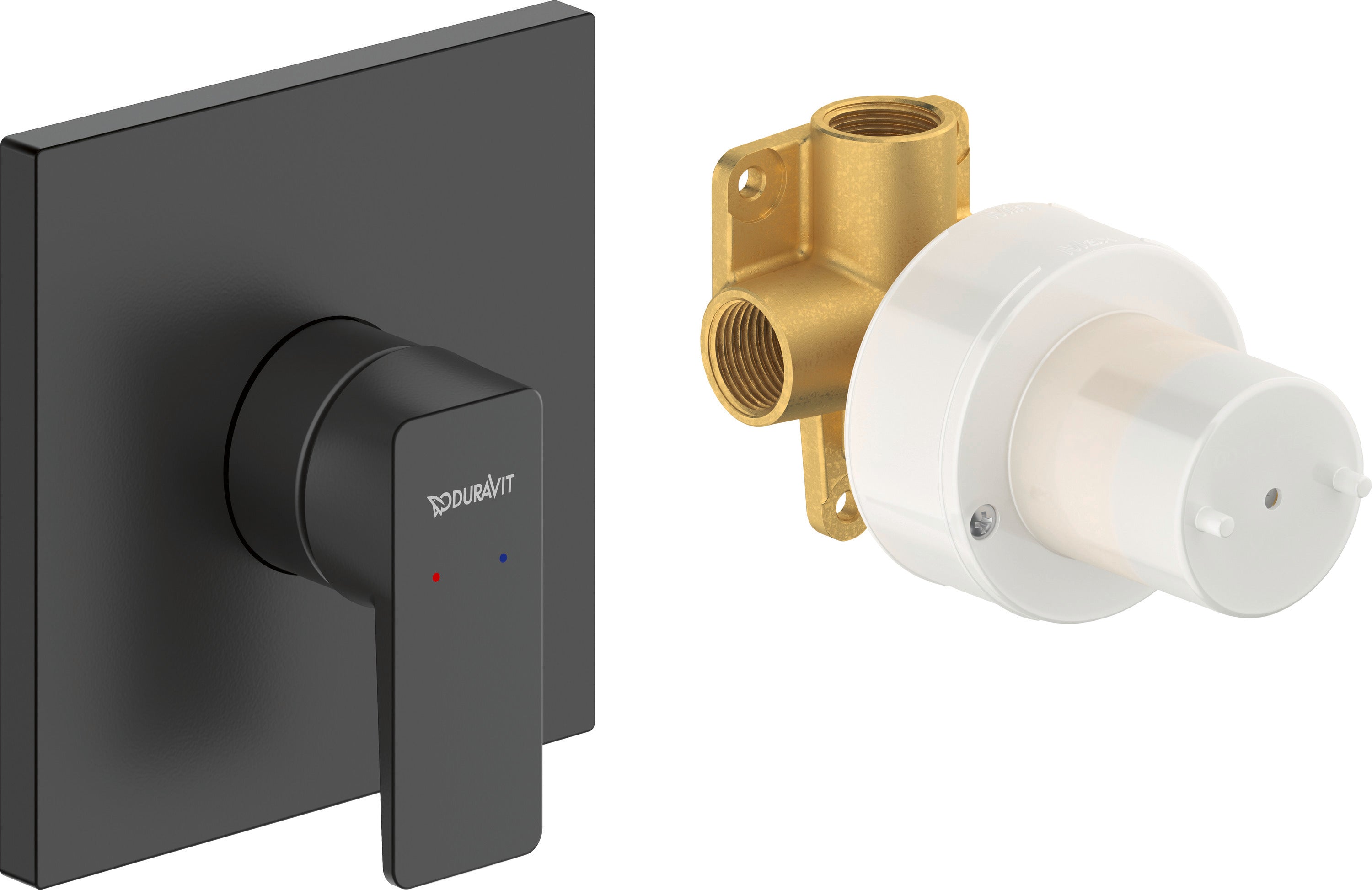 Duravit Manhattan Waschtischarmatur Unterputz – Schwarz Matt Mit AirPlus & EasyClean