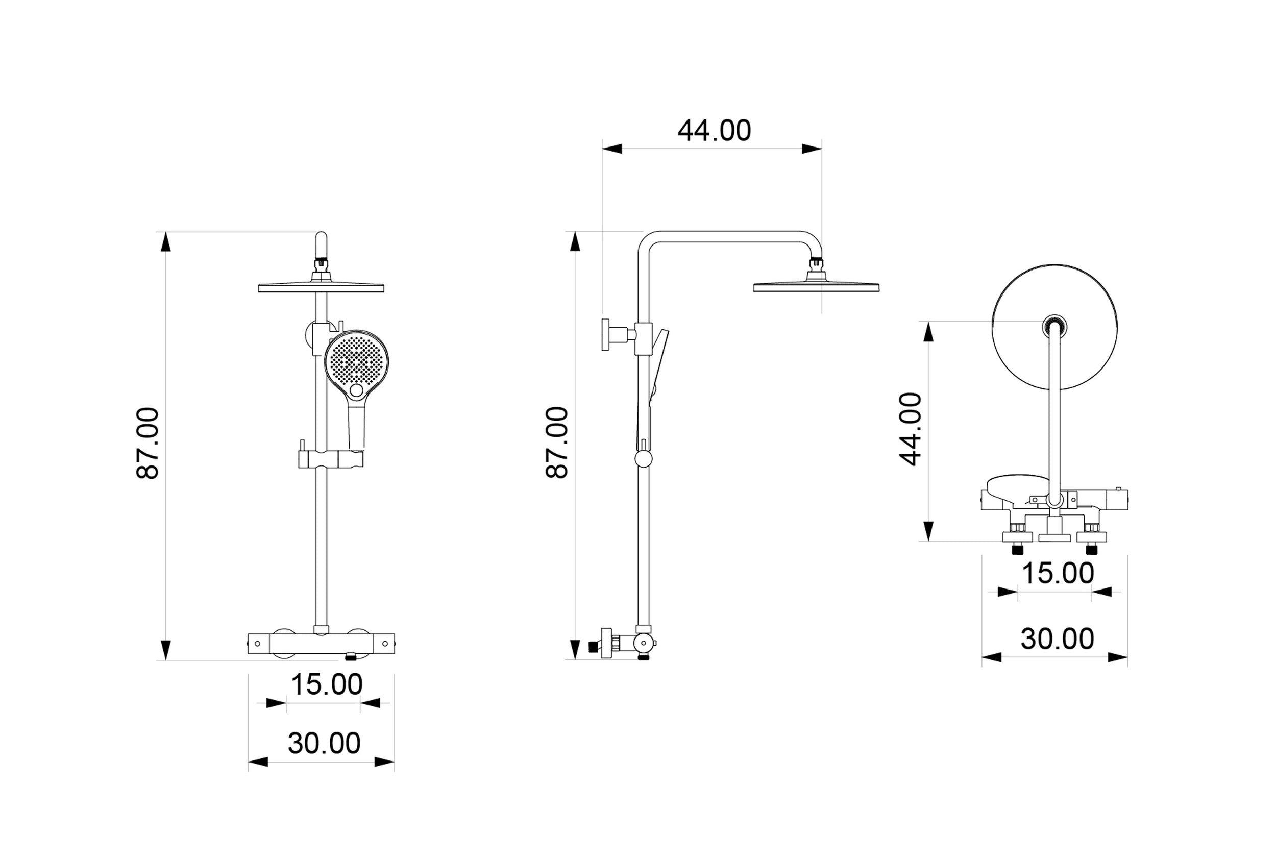 Duschsäule Thermostat 4011 PRO