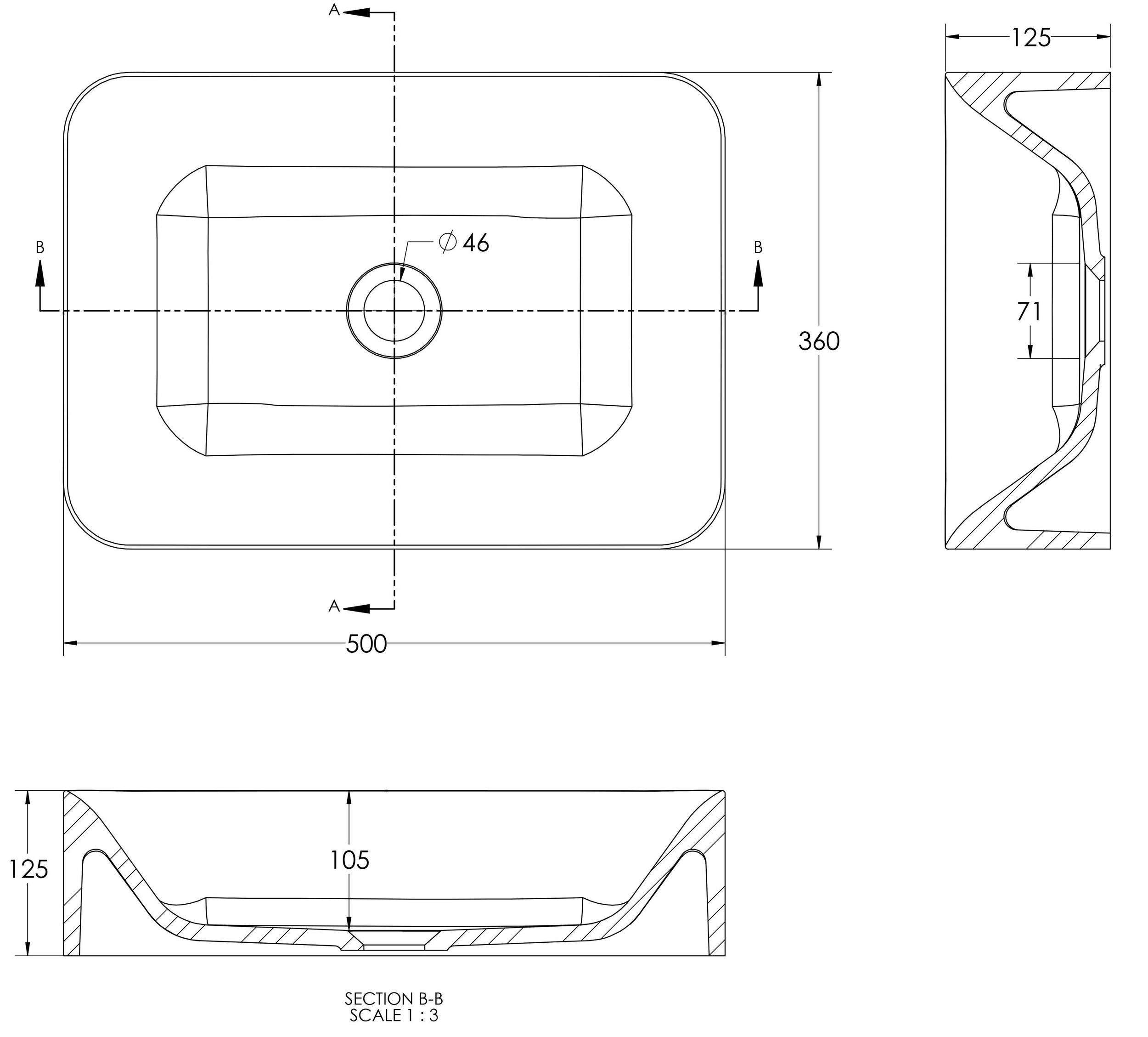 Aufsatzwaschbecken NT8566