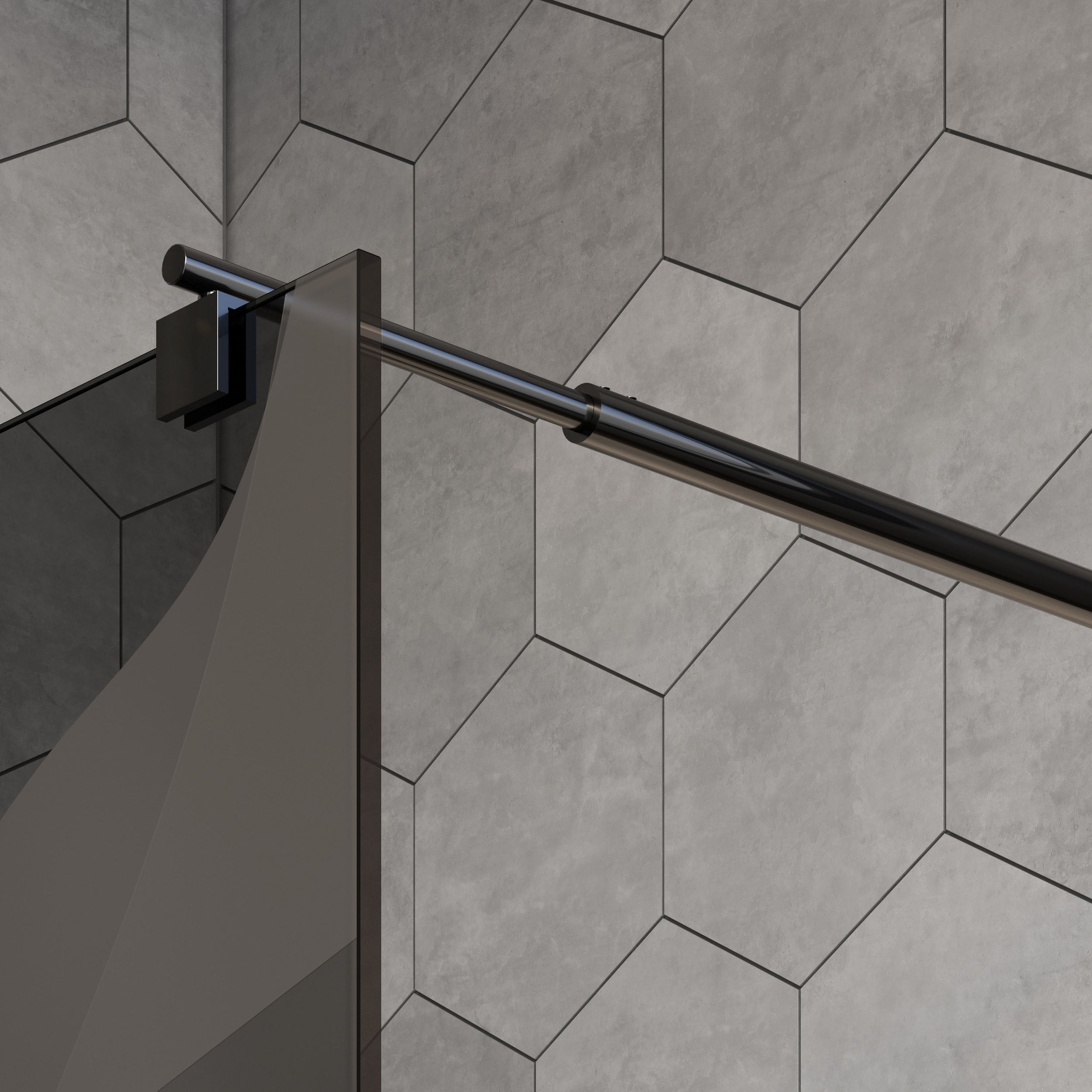 Duschabtrennung Walk-In Nano Echtglas EX101