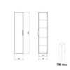 Hochschrank TIM 165 cm