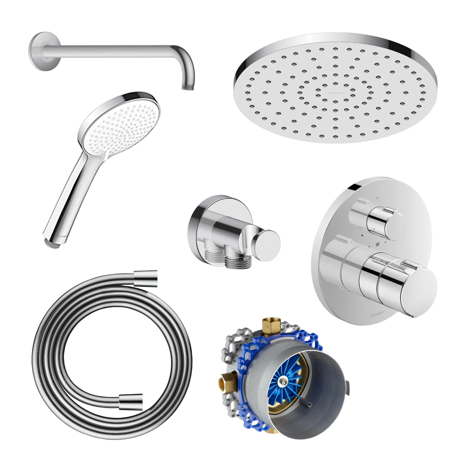 Duravit C.1 Unterputz Duschsystem mit Regendusche