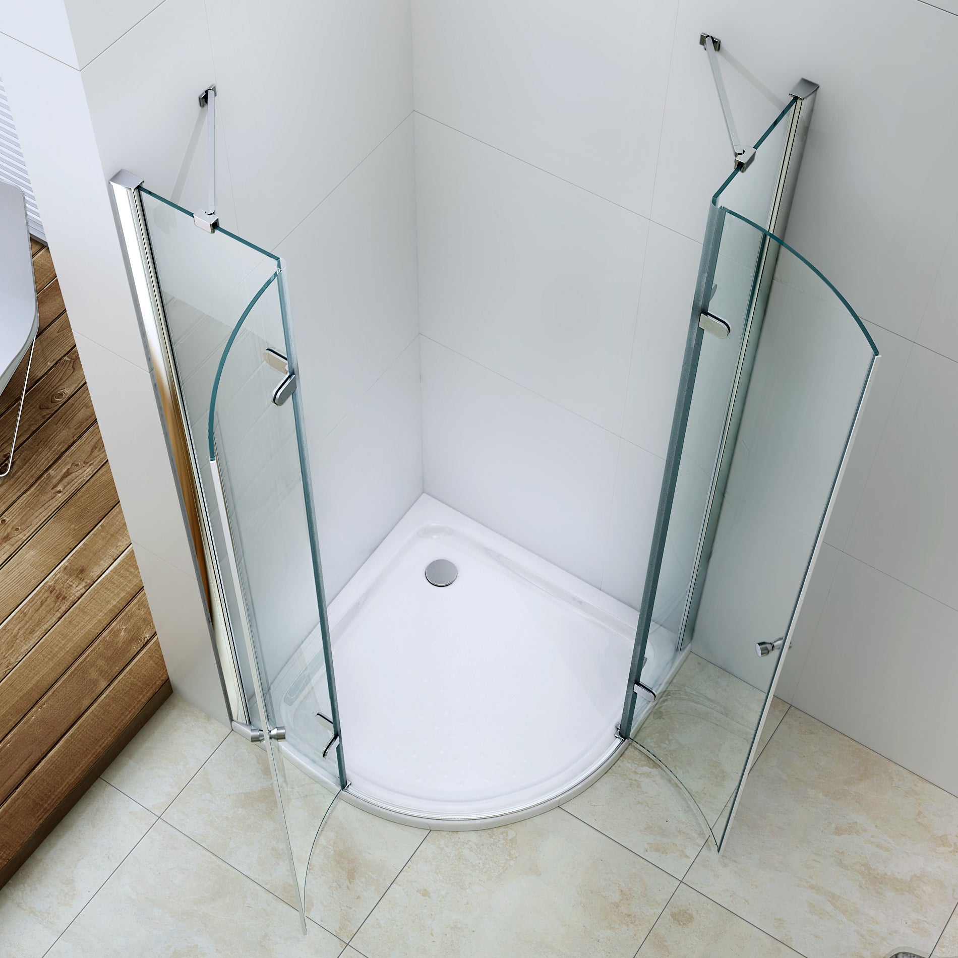 Runddusche EX406 mit Drehtür