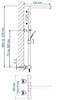 Design-Duschsäule Thermostat 3011 Basic