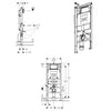 Dusch-WC Komplettset PRO+1102 mit Geberit Duofix Vorwandelement