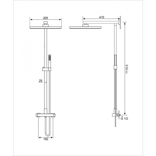 Duschsystem 8921C Basic