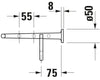 Duravit Starck T Handtuchablage 610