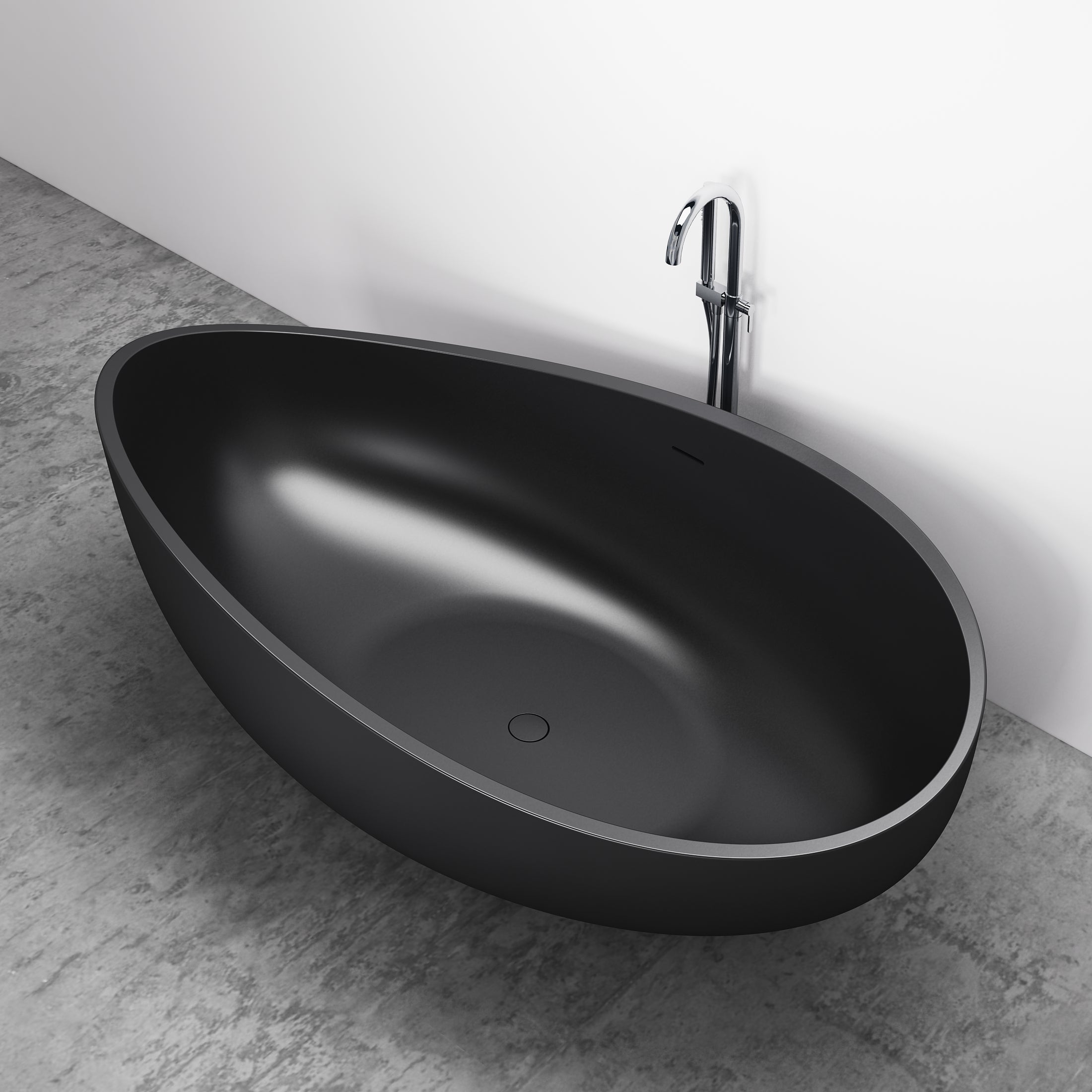Freistehende Badewanne WAVE STONE