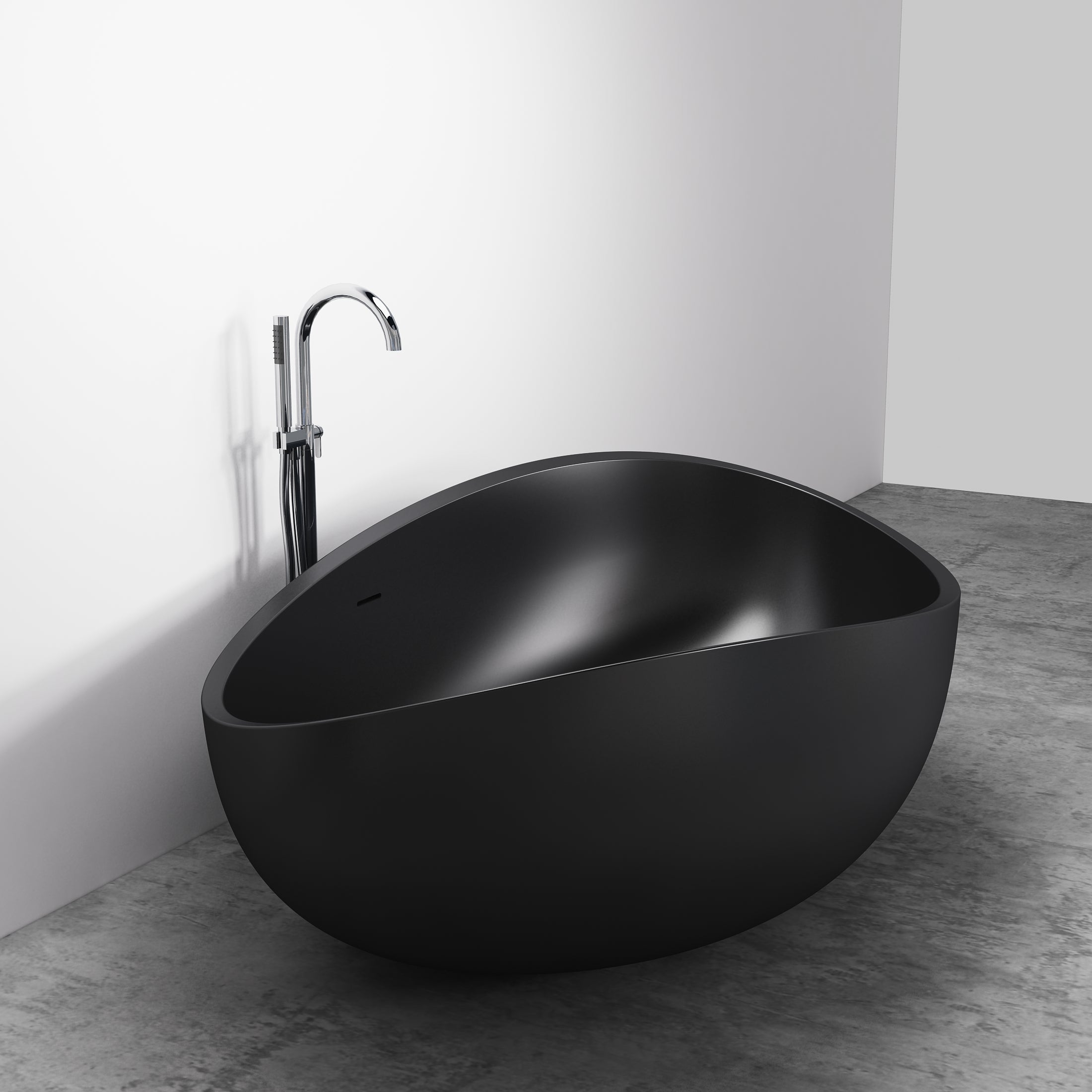 Freistehende Badewanne WAVE STONE