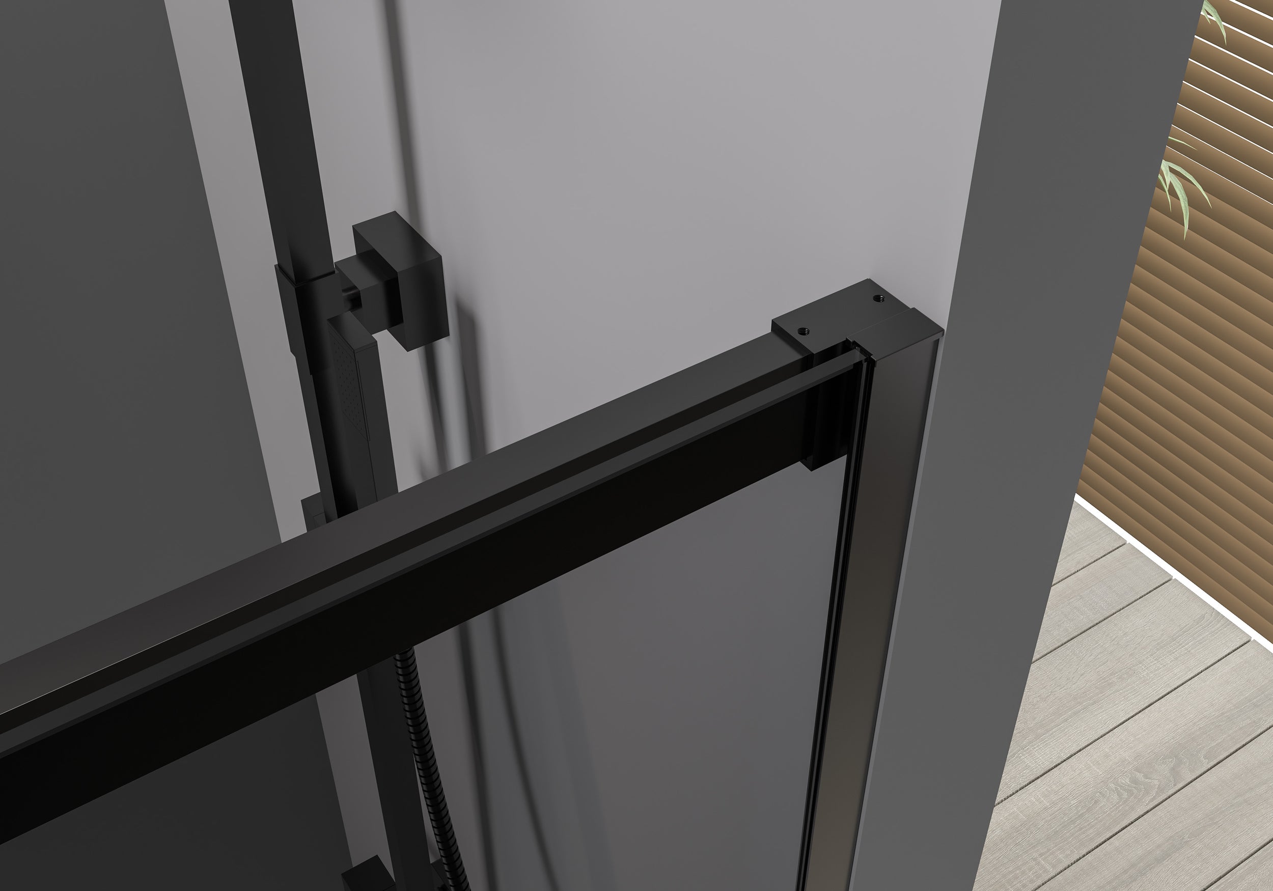 Eckdusche mit Schiebetür Soft-Close DX906 FLEX