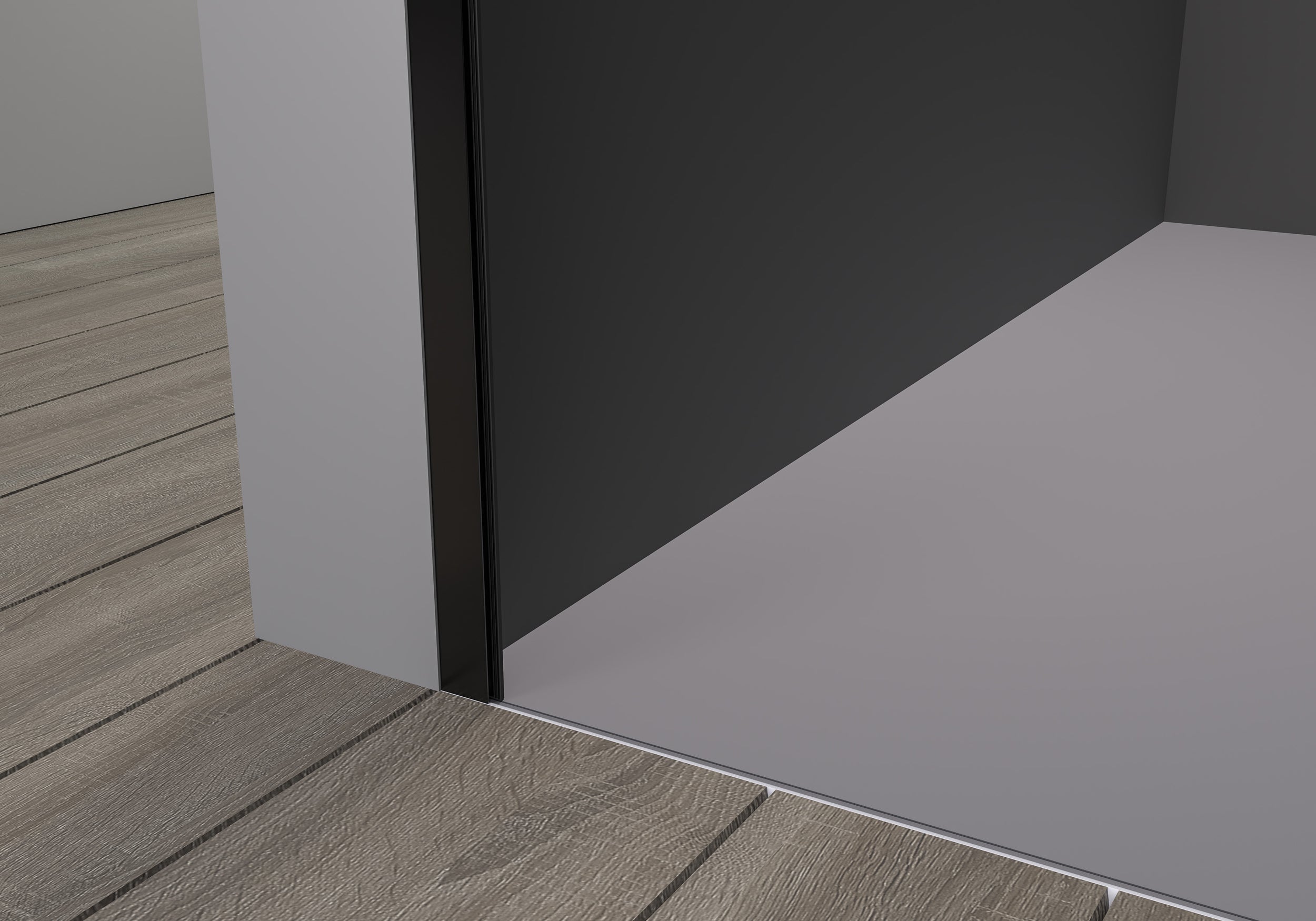 Eckdusche mit Schiebetür Soft-Close DX906 FLEX