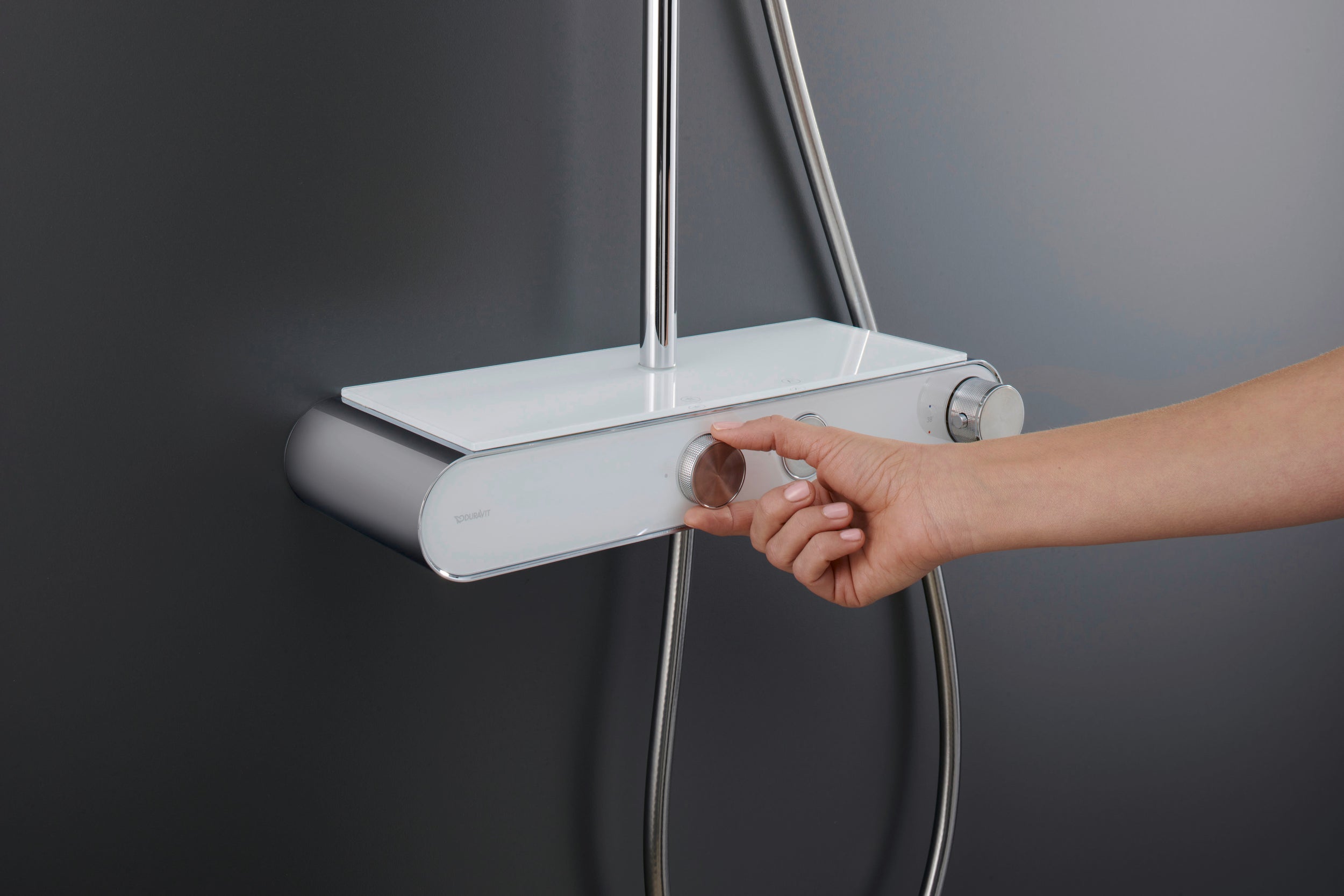 Duravit Shower System mit Thermostat & Glasablage