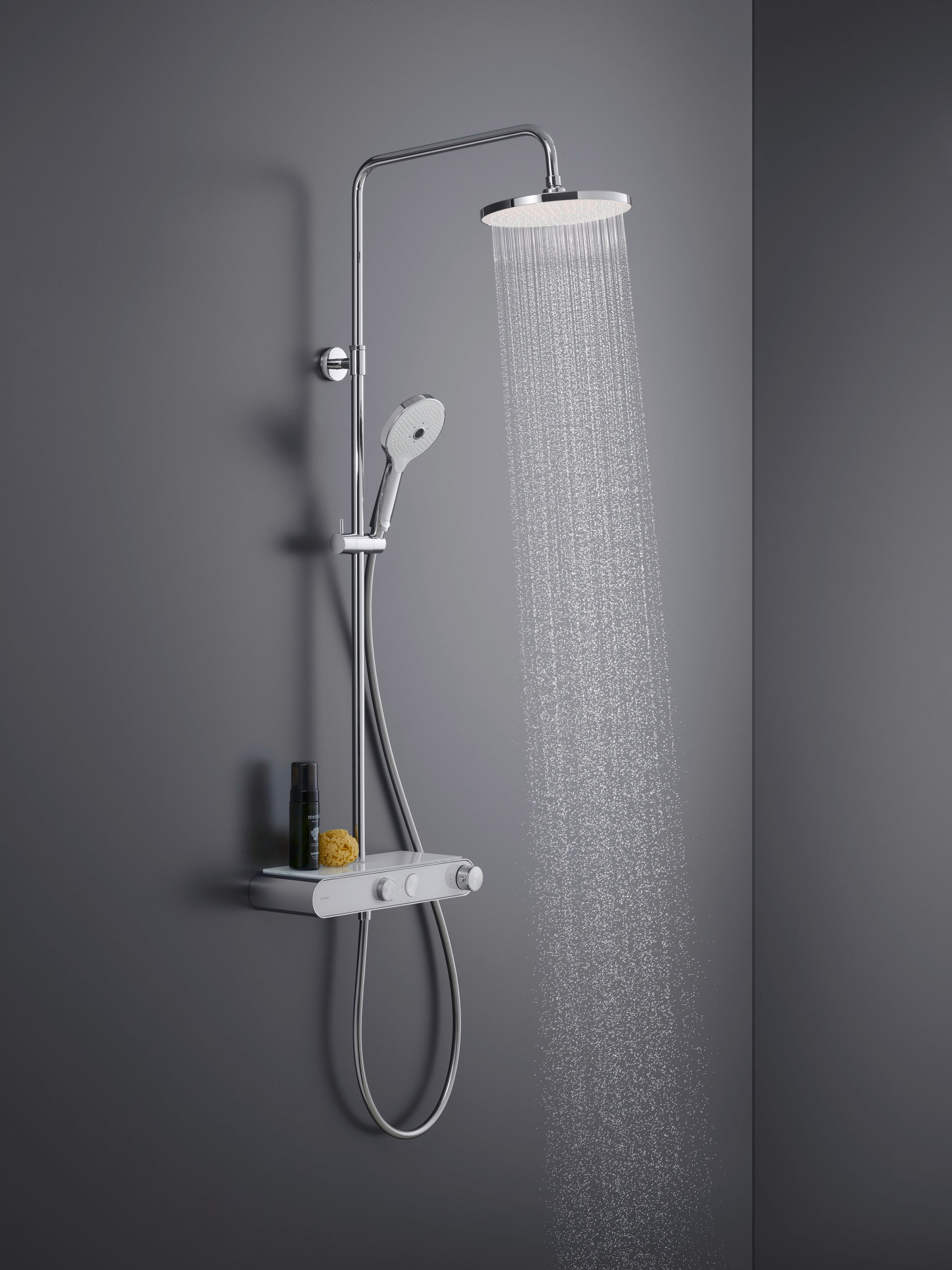 Duravit Shower System mit Thermostat & Glasablage