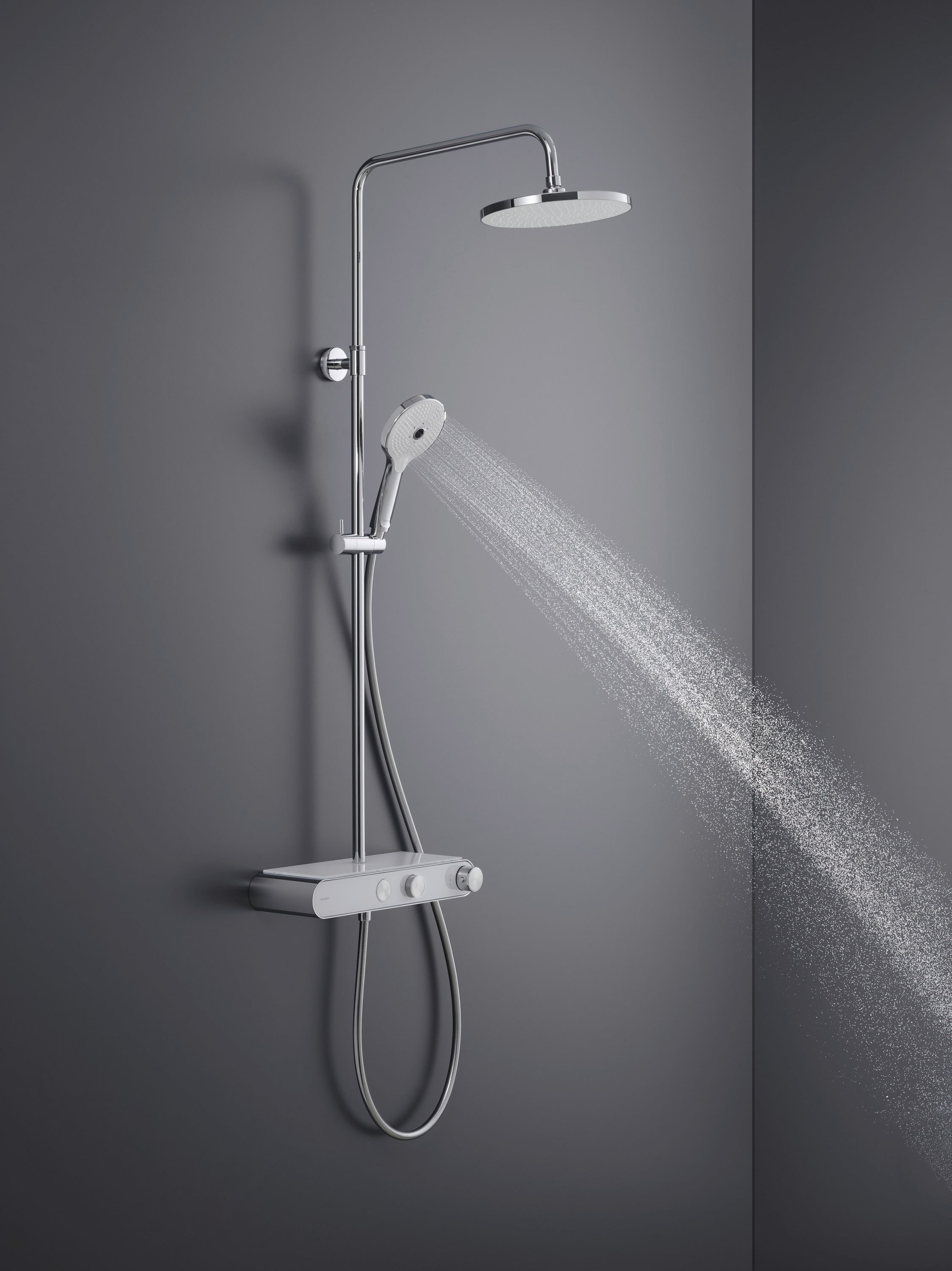 Duravit Shower System mit Thermostat & Glasablage