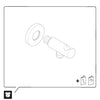 Duravit Universal Wandanschlussbogen mit Brausehalter