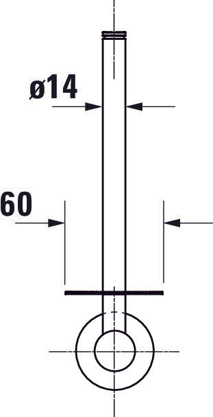 Duravit D-Code Ersatzrollenhalter