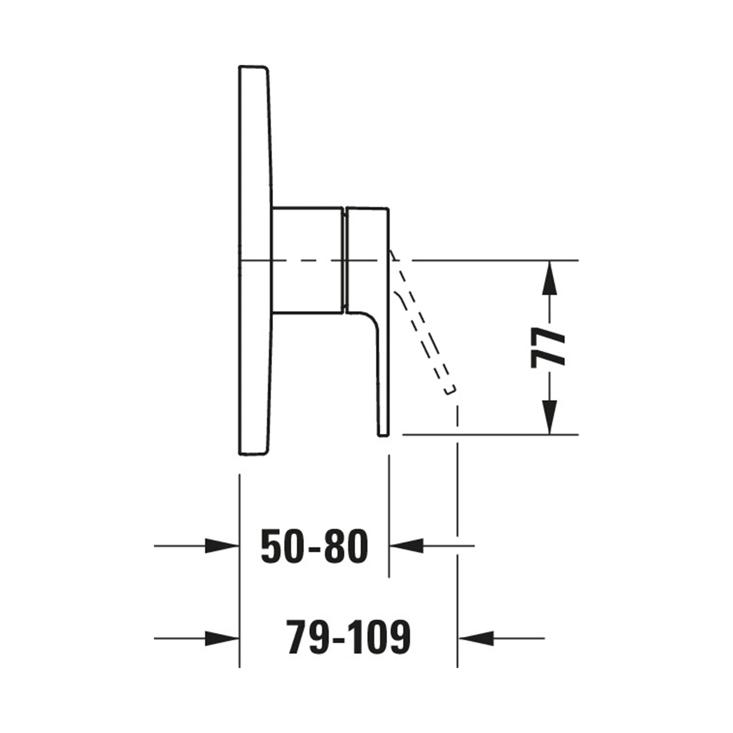 Duravit B.3 Unterputz Brausearmatur