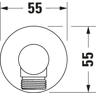 Duravit Universal Wandanschlussbogen