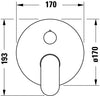 Duravit Wave Einhebel-Brausemischer Unterputz