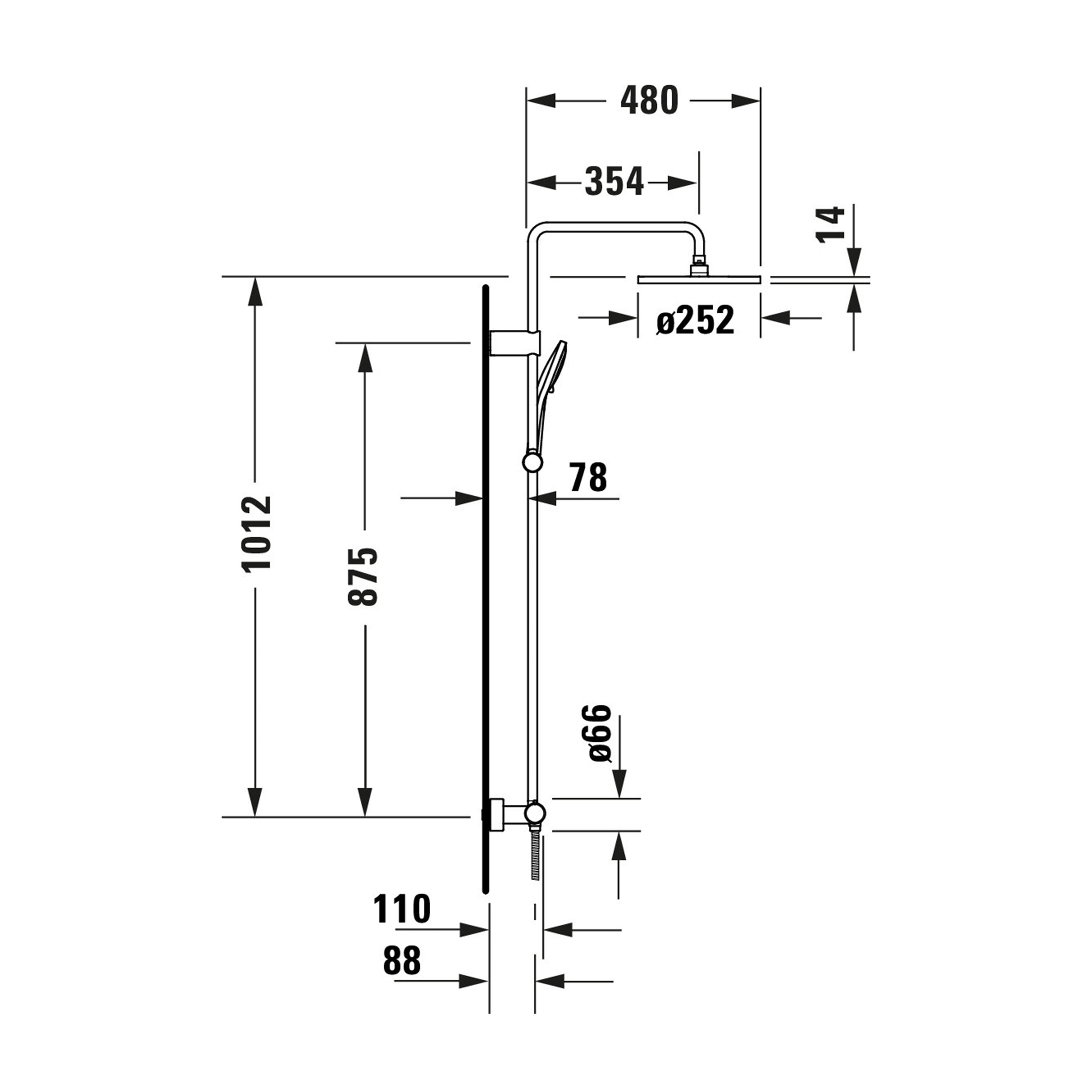 Duravit Shower System mit Thermostat