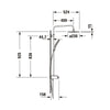 Duravit Shower System mit Thermostat & Glasablage