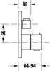Duravit Thermostatarmatur Unterputz