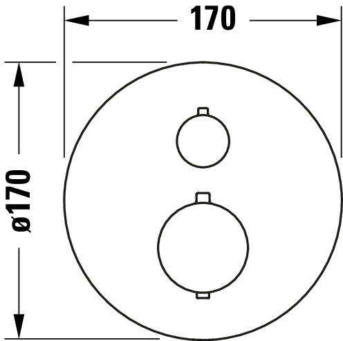 Duravit Thermostatarmatur Unterputz