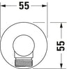 Duravit Universal Wandanschlussbogen mit Brausehalter