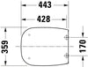 Duravit Univavo Universal WC-Sitz mit Absenkautomatik