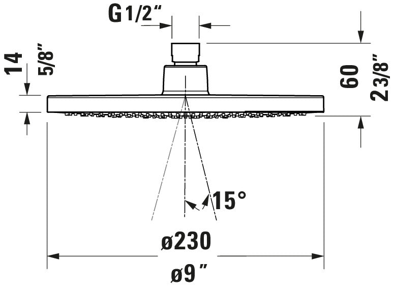 Duravit Universal Kopfbrause
