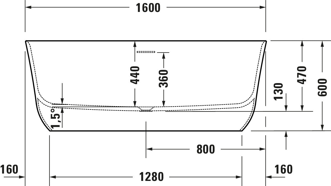 Duravit Soleil freistehende Badewanne