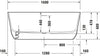 Duravit Soleil freistehende Badewanne
