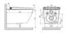 Dusch-WC Komplettset PRO+1104 mit Geberit Duofix Vorwandelement