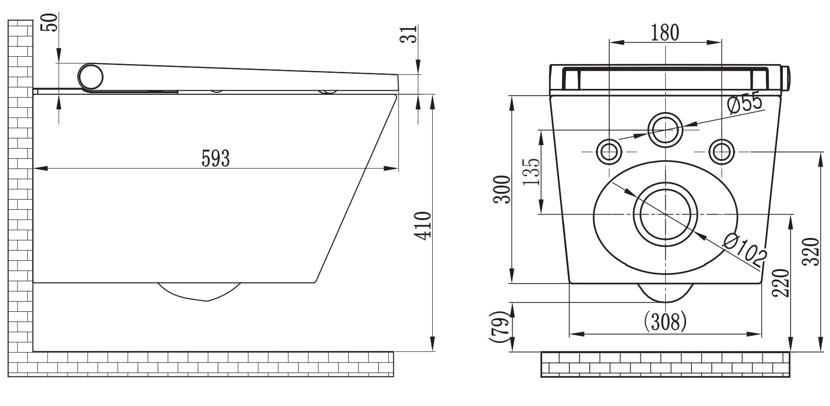 WC-Sparpaket 8: DUSCH-WC PRO+ 1102