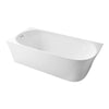 Halb freistehende Raumsparbadewanne NORA CORNER