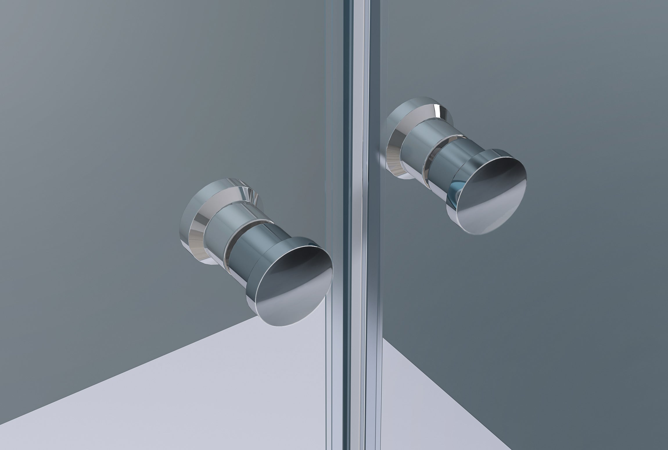 Nischendusche mit Doppelpendeltüren NT218
