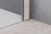 Eckdusche mit Drehtür an Festfeld NT606 - FLEX