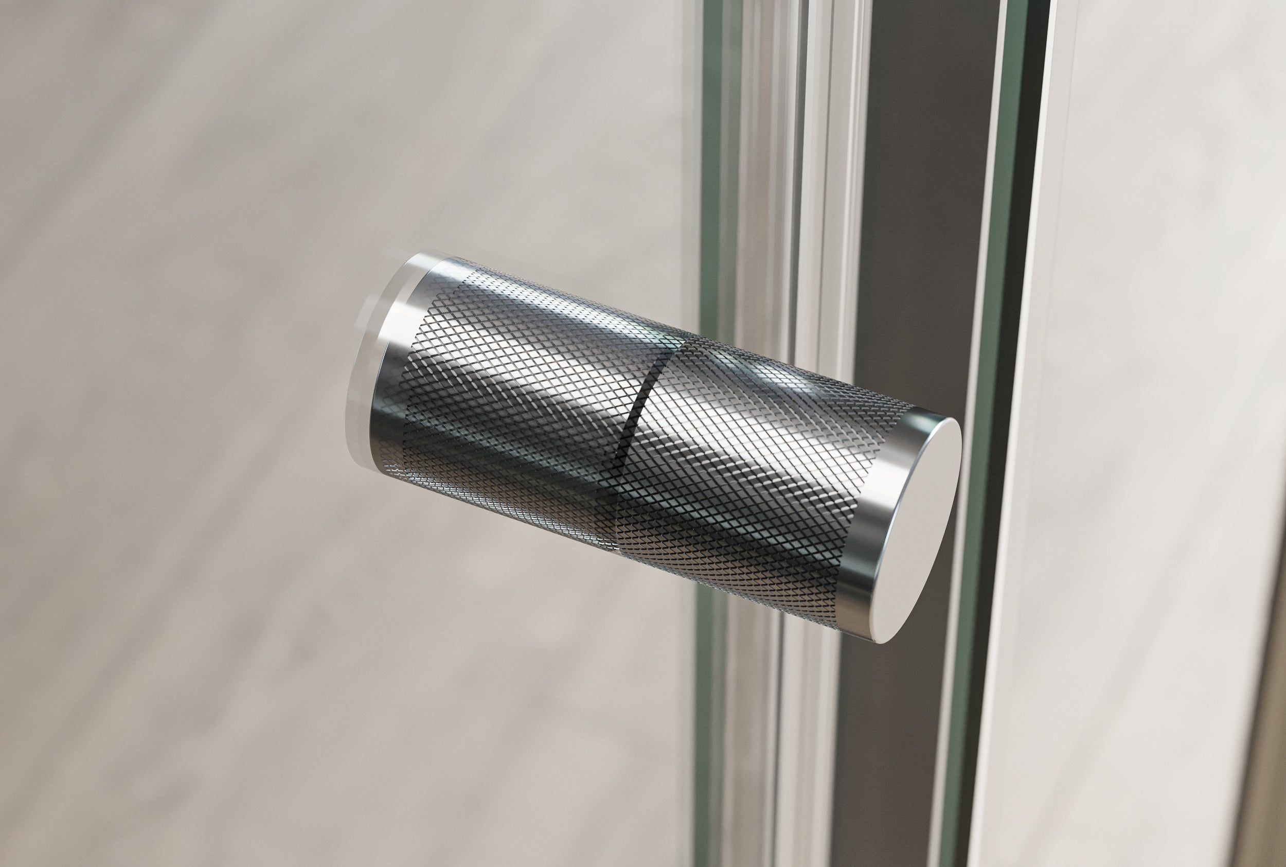 Eckdusche mit Drehtür an Festfeld NT606 - FLEX