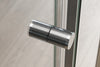 Eckdusche mit Drehtür an Festfeld NT606 - FLEX