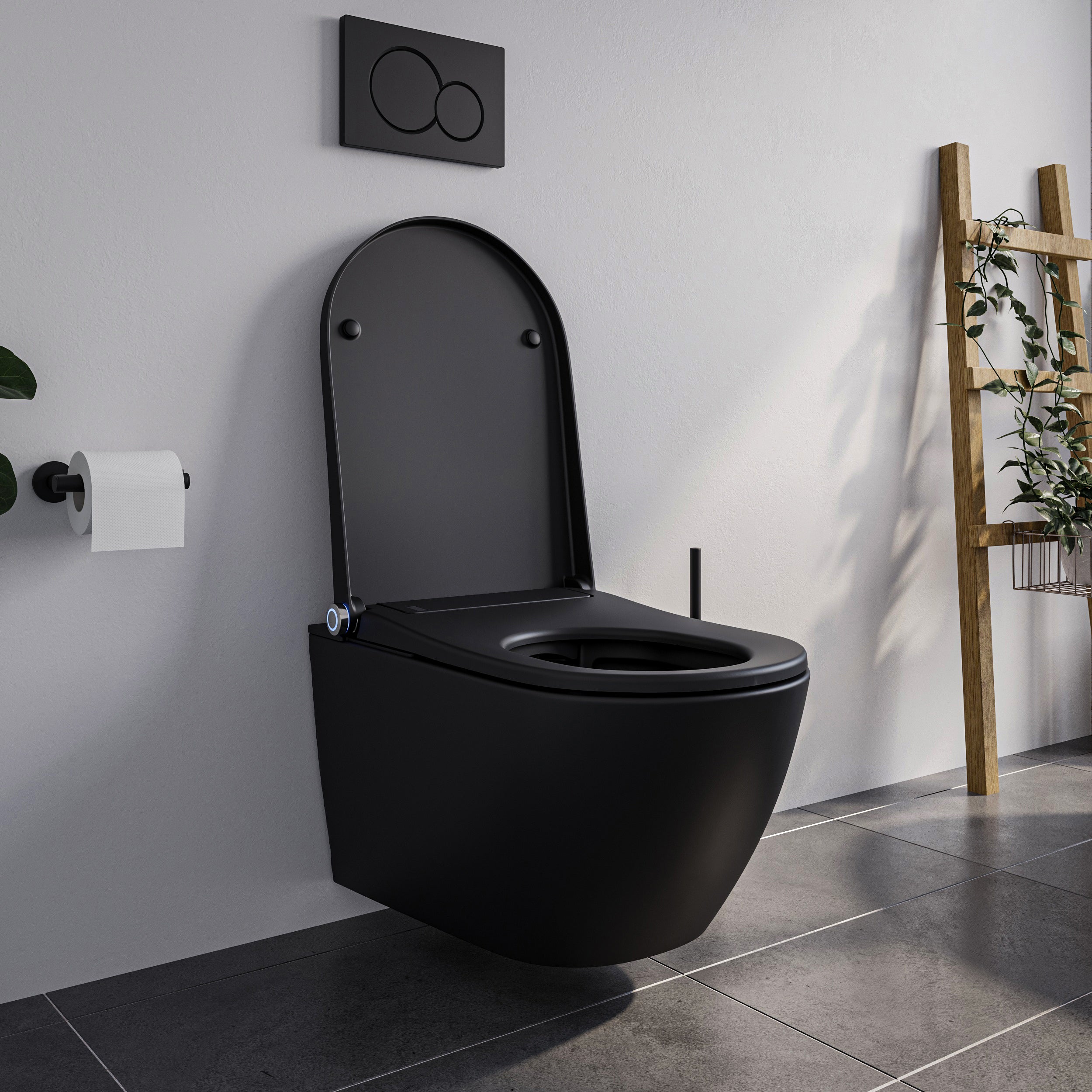 DUSCH-WC PREMIUM 1102 Schwarz matt