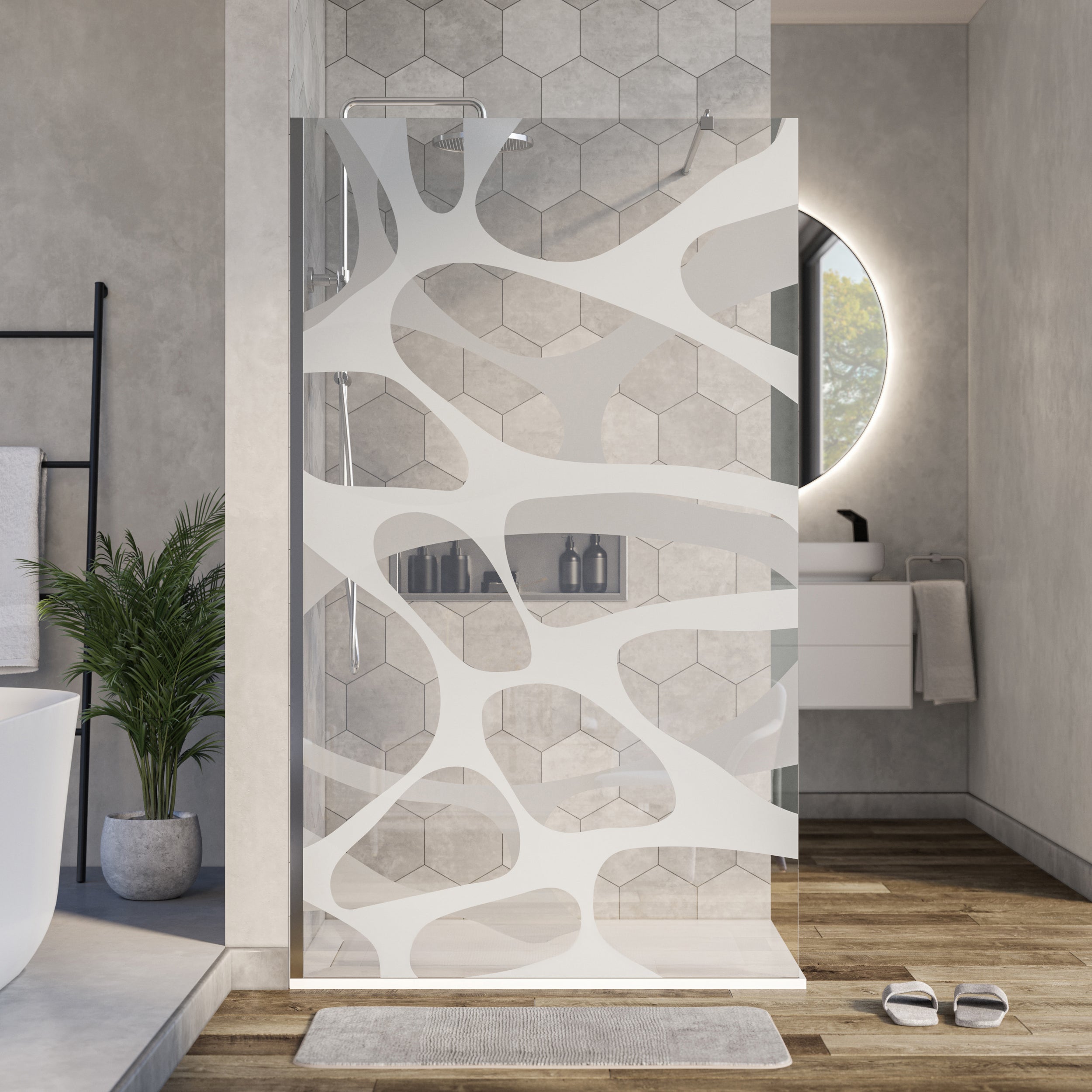 Duschabtrennung Walk-In Nano Echtglas EX101