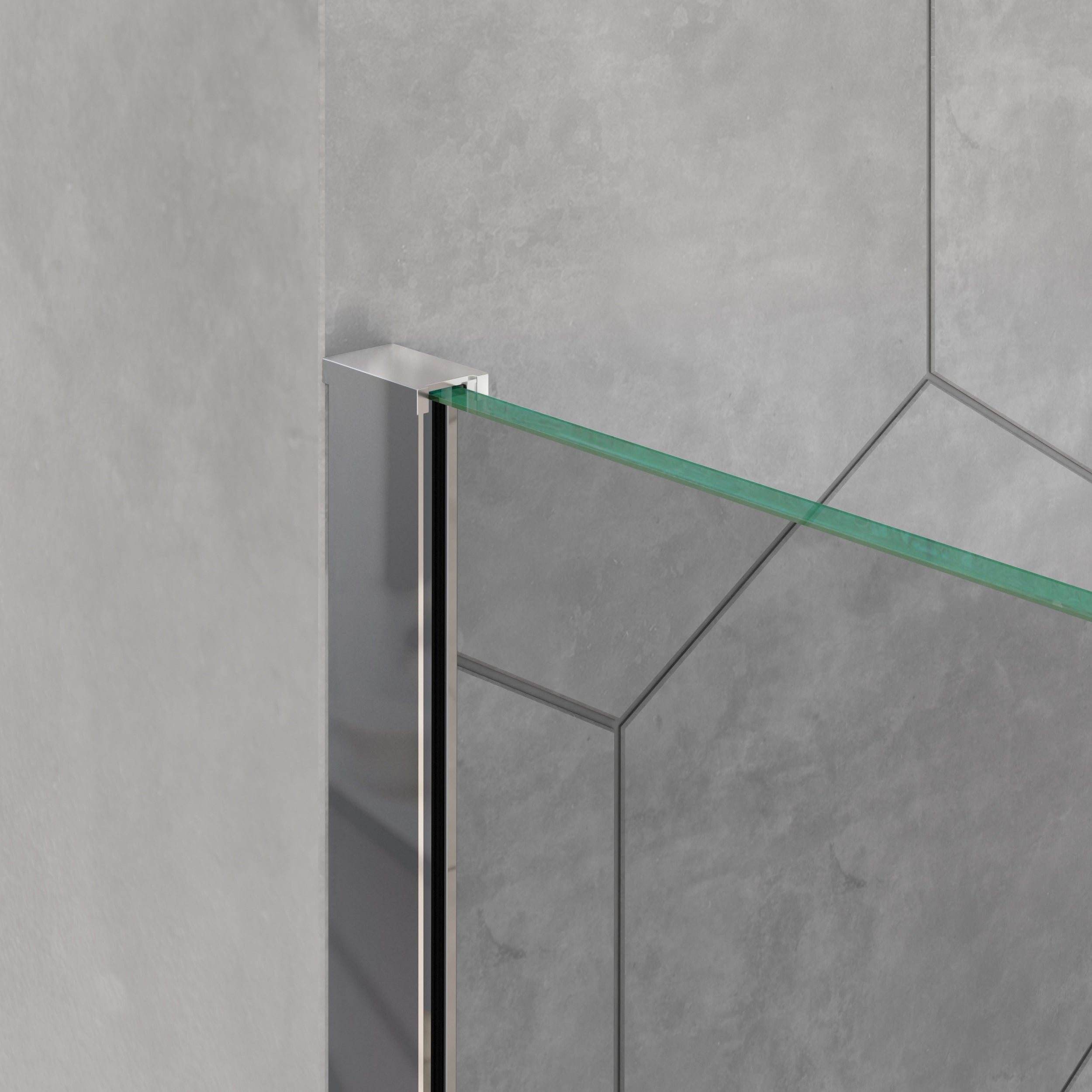 Duschabtrennung Walk-In Nano Echtglas EX101