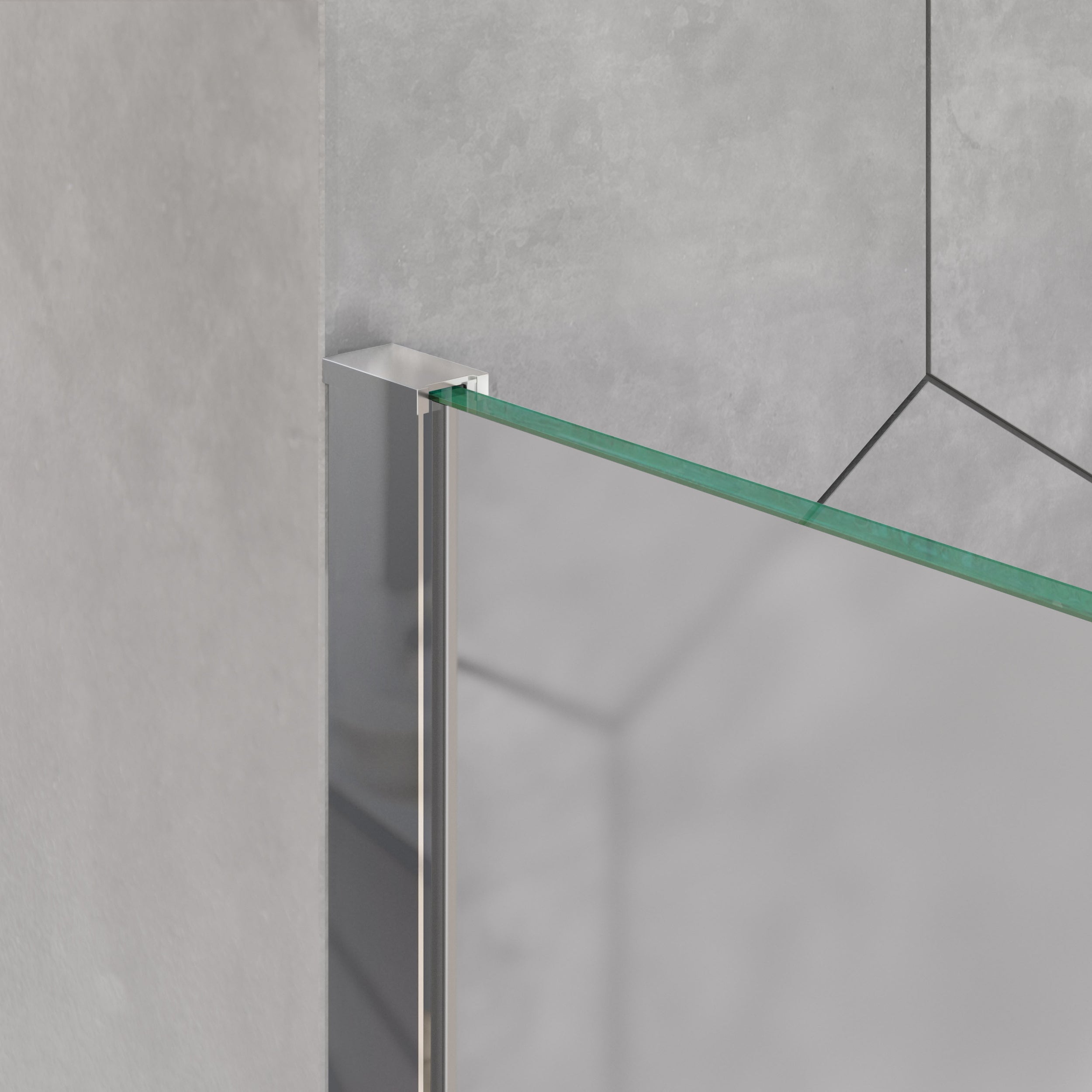 Duschabtrennung Walk-In Nano Echtglas EX101