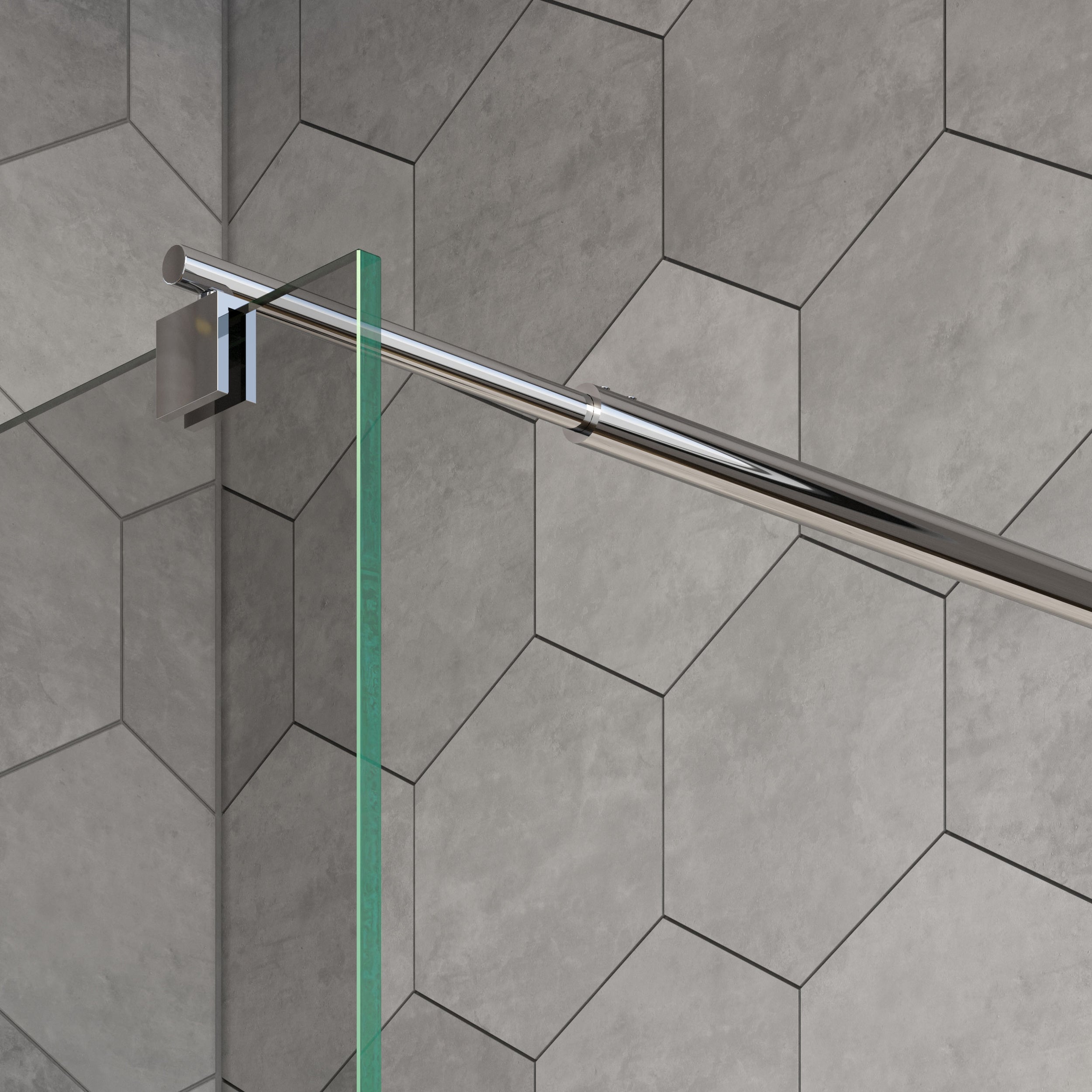 Duschabtrennung Walk-In Nano Echtglas EX101
