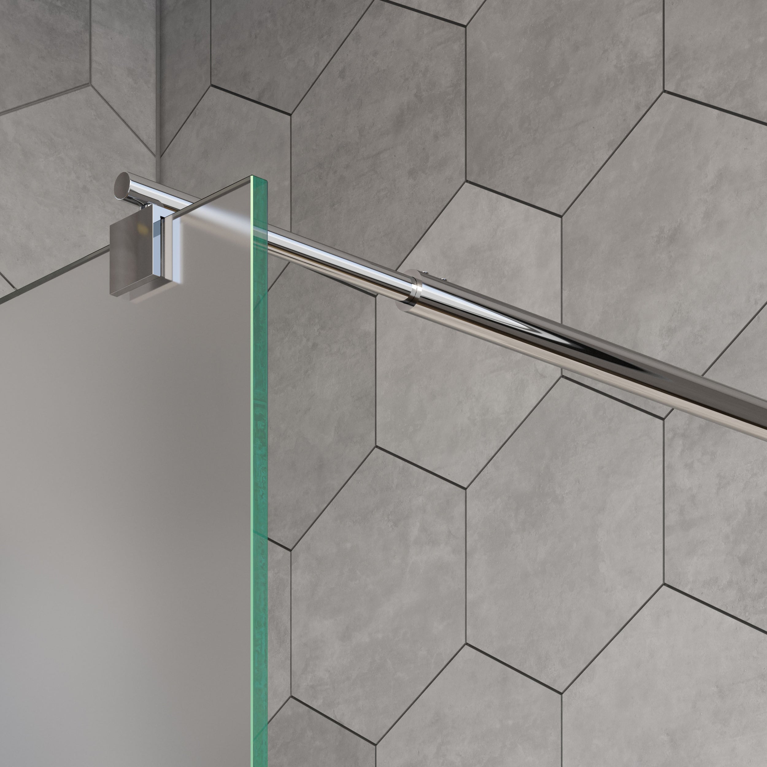 Duschabtrennung Walk-In Nano Echtglas EX101
